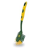 Pine-Sol Long Handle Dish Brush – Soft Bristle Kitchen Scrubber, Safe with Non-Stick Cookware,...