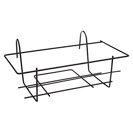 Fiorirera ciary, Acciaio laccato 40cm Nero