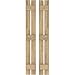 Ekena Millwork ARW401SB207X73UNH Americraft Two 3 Exterior Real Wood Spaced Board-n-Batten Shutters (Per Pair), Unfinished