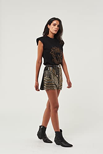 Seta Apparel Women's Éclair Embellished Mini Skirt4