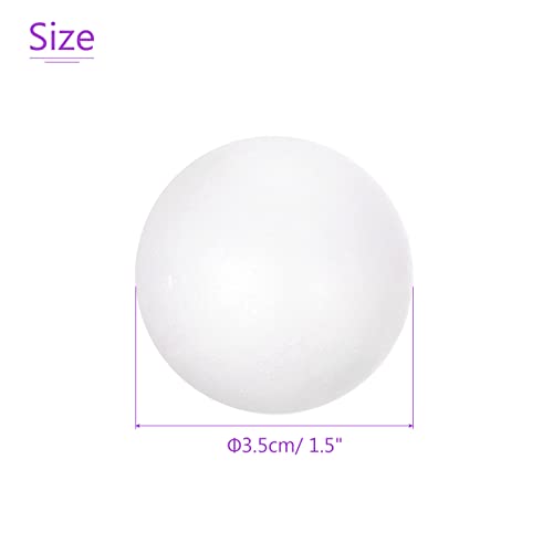 Bolas de espuma de poliestireno blancas de 1.4 pulgadas para manualidades DMiotech 50 uds 4