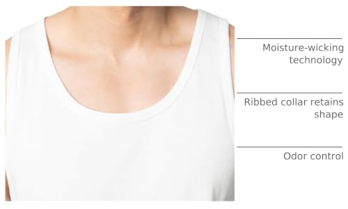 Image of Fruit of the Loom Men's Eversoft Cotton Sleeveless T Shirts, Breathable & Moisture Wicking with Odor Control, Sizes S-4X