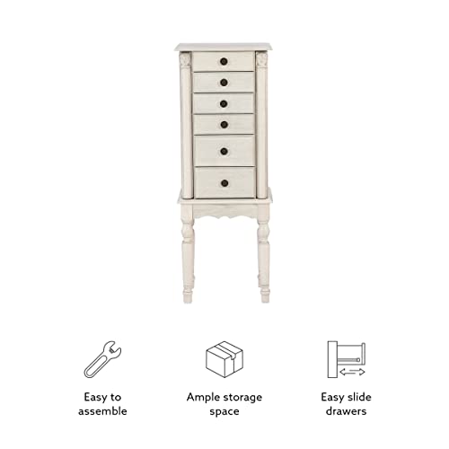 Powell PAMZN1968 Darcy Off White Jewelry Armoire thumb #17