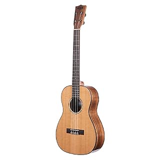 Kala KA-SCAC-B-BAG – Solid Cedar Top Acacia, Ukulélé Baryton, livré avec housse - Les Beatles, Paul McCartney, John Lennon, RIngo Starr, George Harrison Kala KA-SCAC-B-BAG - Solid Cedar Top Acacia, Ukulélé Baryton, livré avec housse – Image 3