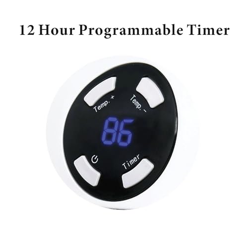 Optimus H-7801 Wall Outlet Plug-in Heater with Thermostat and Timer
