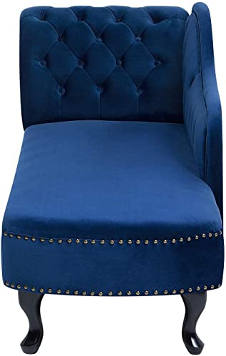 Image of Lazy Couch and Reclining Sofa /Recliner Chaise Longue /Fabric recliners /for Bedroom /Living Room /Office Reception Recliner Lounge Sofa and Armchair (Blue 1)