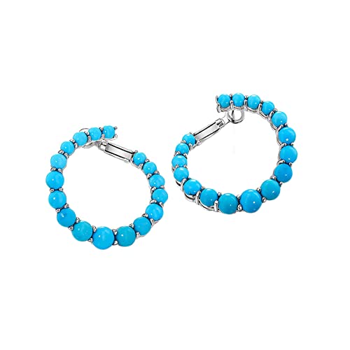 Boucles d'oreilles turquoise rondes pour sublimer votre style quotidien