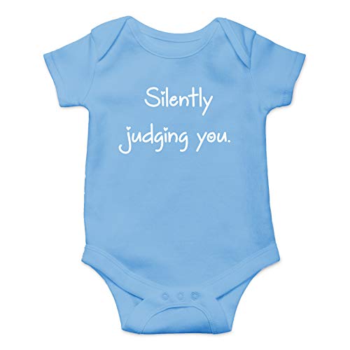 Image of Silently Judging You - Boss Baby Sarcasm - Funny Cute Infant Creeper, One-Piece Baby Bodysuit
