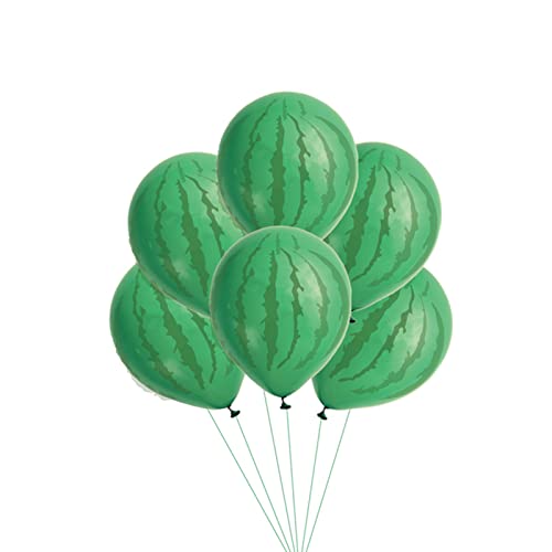 Lxzcolden XX-XIGUAQIQIU-40PCS 40 Pieces Watermelon Balloons Fruit Latex Balloons For Baby Shower Watermelon Party Supplies One In A Melon Themed Decorations thumb #3