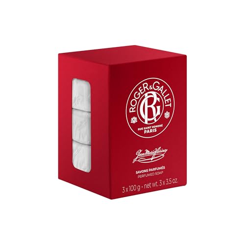 Roger&Gallet - Jean Marie Farina - Set di Saponette di Benessere - Limone, Arancia, Petit-grain, Lavanda, Rosmarino - 3x100g