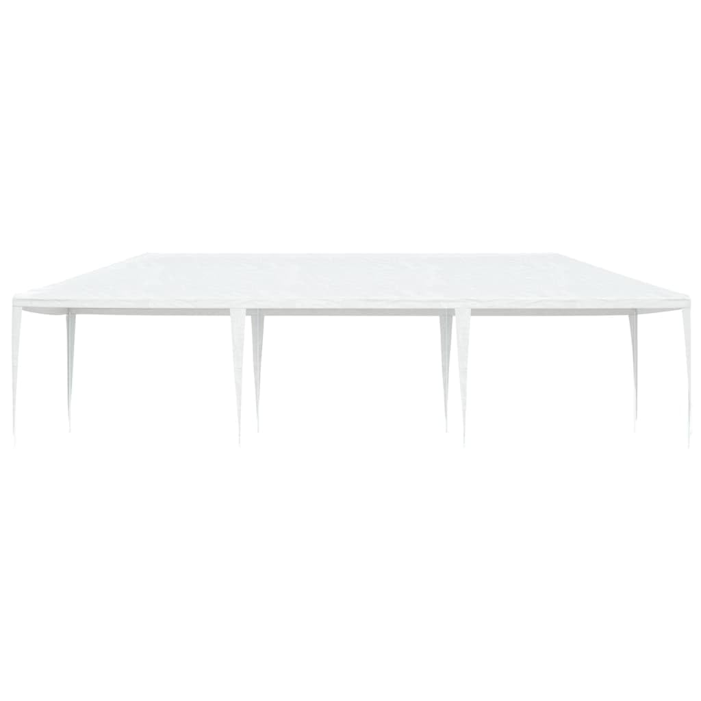 Tendone per Feste 4x9 m Bianco Gazebo da Giardino in PE e Ferro | Ampio gazebo da giardino per eventi all aperto, feste in famiglia e compleanni in cortile, facile da montare.