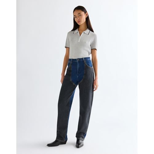 Jeans Wrangler Patched Chap ample contre l'inconfort des cuisses