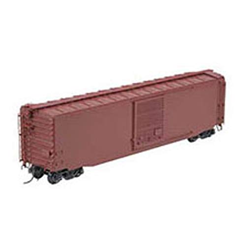 50' PS-1 Boxcar w/Standard Coupler, 9' Low Tack Doors - Sharp Slope, No Lip -- Boxcar Red
