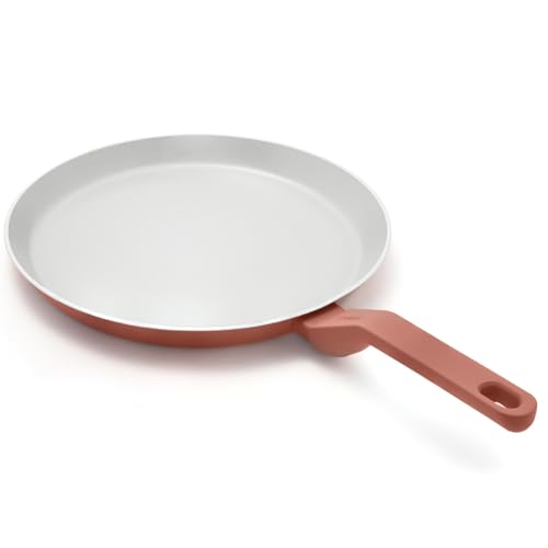 Image of Ember Cookware Arcilla Ceramic Non Stick Tawa 28cm | Non Toxic Roti & Chapati Pan | ISI Certified | Ceramic Cooking Tawa | PFAS & PTFE Free | 5-Year Warranty | Terracotta