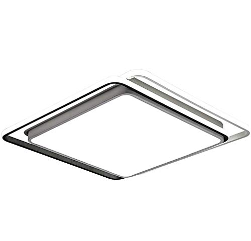 Preisvergleich Produktbild Phil Beauty Kreative Deckenleuchte LED Quadratische Weiße Einfache Nordische Persönlichkeitslampen 100W Dimmbar Bestrahlungsfläche 10-20 Mit Fernbedienung,48Cm