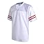 Red Stripe-white Jersey