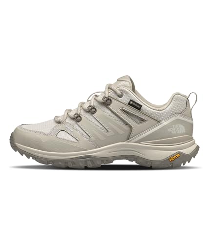 THE NORTH FACE Women's Hedgehog Gore-Tex Hiking Shoe | Waterproof, Cushioned, Rubber Outsole & Flexible Heel, Calacatta/White Dune, 8.5