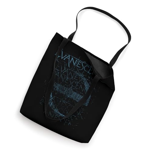 Bolso tipo tote azul con logo desgastado Evanescence miniatura 2
