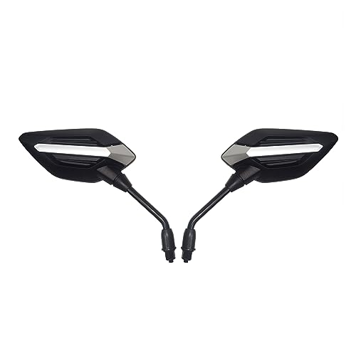 Mamiko HSJ04 8Mm Motorcycle Mirrors Universal For 7/8"Handlebars Bike Mirror Compatible With Atv Snowmobile Scooter Moped Dirt Bike Sportsman thumb #2