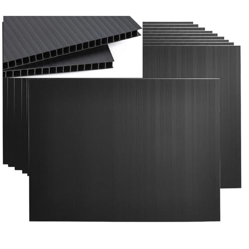 Hojas de plástico corrugado 24x18 in, pack x10 miniatura 1