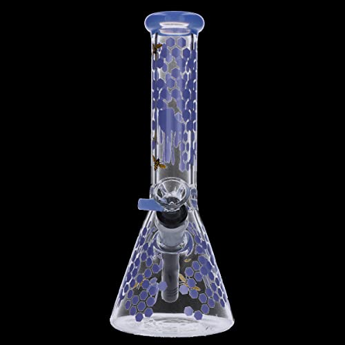 ParaCity Glasscity Honeycomb Beaker Base Ice Bong | 10 Zoll Hookah Glaspfeife – Bild 6