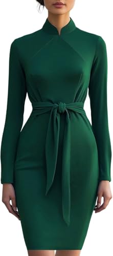 SperLucky Women's Fashion Bodycon Dresses Dinner Date Night Dresses Green