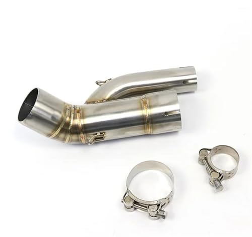 Tube de connexion pour BMW S1000XR en acier argent avec silencieux de précision
