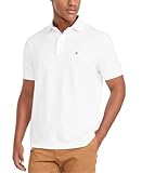 Tommy Hilfiger mens Short Sleeve in Classic Fit Polo Shirt, Classic White, X-Large US