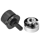 T TAKONE Zubehör für Harley Davidson – 1 Satz Motorrad-Sitzschrauben aus Aluminium mit C-Clips & Rändelschraube für eine sichere Motorrad-Sitzbank-Befestigung (Schwarz)