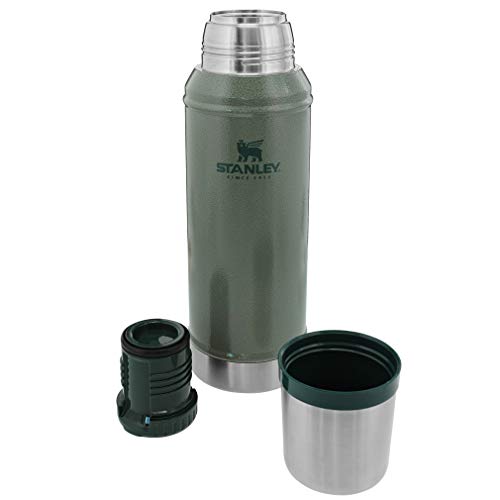 Stanley Classic Vacuum Insulated Wide Mouth Bottle - Bpa-Free 18/8 Stainless Steel Thermos For Cold & Hot Beverages – Keeps Liquid Hot Or Cold For Up To 24 Hours #TOP2