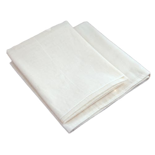 Homoyoyo Tela de Algodón 100% Puro Filtro Ultrafino Reutilizable 2 Piezas Resistente a Altas Temperaturas para Colar Zumos Kombucha Conservas y Elaboración de Queso