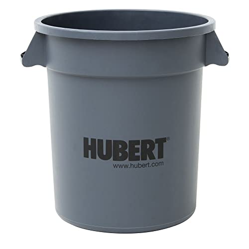 Caneca de basura plástica gris 10 gal HUBERT
