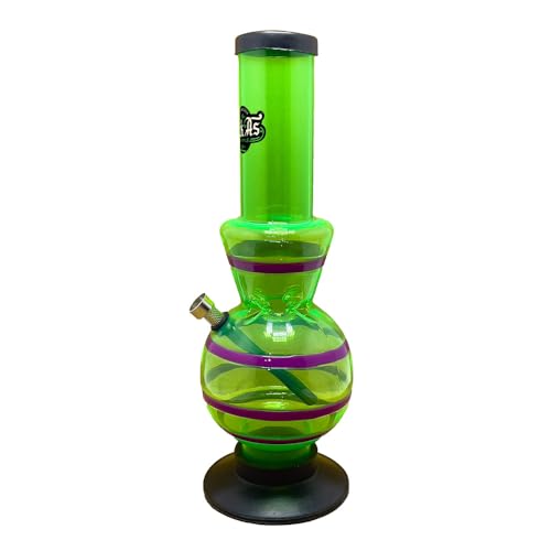 Vastu Kiick As Acrylic Bong with Ice Pinch - 30cm - Aurora Core (Green)