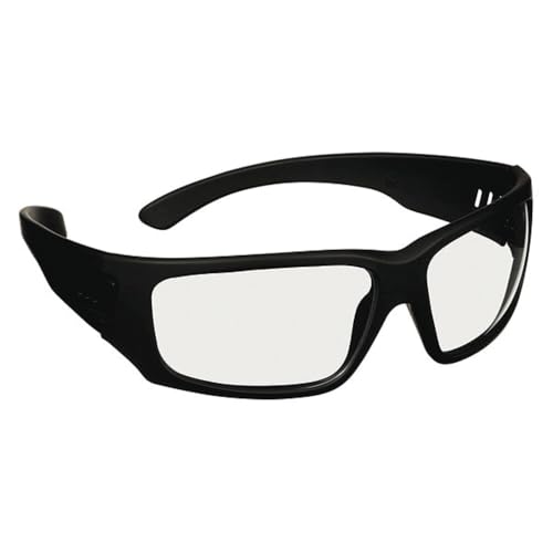3M Safety Glasses, Maxim Elite 1000, Clear Lens, Black Frame
