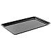 Delfin Black Acrylic Food Tray - 19 1/2" L x 12" W x 1" D