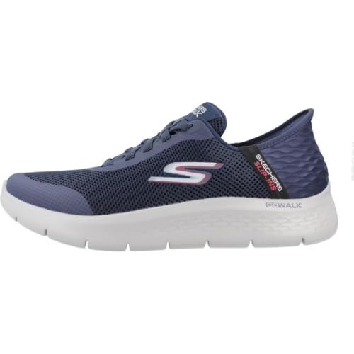 Skechers Herren Go Walk Flex Hands Up Turnschuhe, Navy And Grey Textile/Synthetic, 47 EU – Ansicht 5