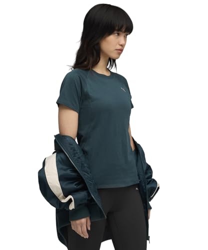 PUMA Kadın RUN VELOCITY TEE TRI-BLEND T-shirt Green Terrain L