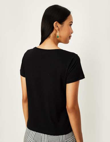 Image of Max Plus Size Women's Solid Cotton Regular Fit T-Shirt