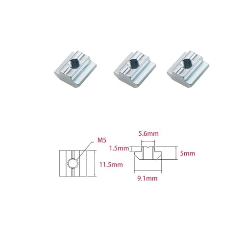 Connecteurs profilés aluminium 2020 avec supports d'angle et écrous T M5 - 4