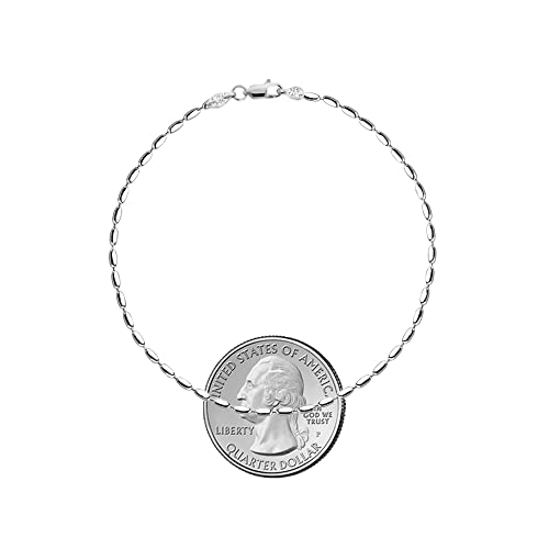 Savlano 925 Sterling Silver Oval Rice Bead Strand Chain Bracelet For Women - Made in Italy Comes Gift Box3