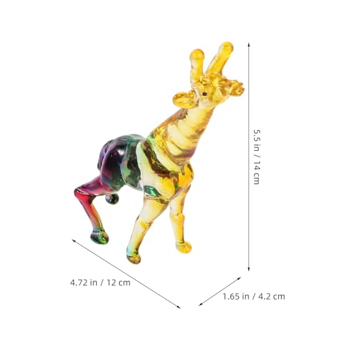 Girafe en Cristal SECFOU 14 cm figurine multicolore 166 g - 2