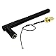 Hailege 2pcs SMA zu IPX-4 2.4G WiFi Antenne 2,4GHz 3dBi Antenne IPX-4 zu RP SMA Stecker für ZigBee Router 90 Grad rechtwinkliges gefaltetes Kabel 15CM