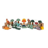 Small Foot Costruzioni Dino, Set di Costruzioni in Legno FSC® 100% Certificato, per Bambini dai 12 Mesi, 12621
