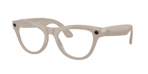 Image of Ray-Ban Meta (Gen 2) Skyler AI Glasses — 12 MP Ultra-Wide Camera, 3K Ultra HD, Open-Ear Audio, Meta AI — 2X Battery Life — Shiny Chalky Grey/Transitions® Clear to Sapphire