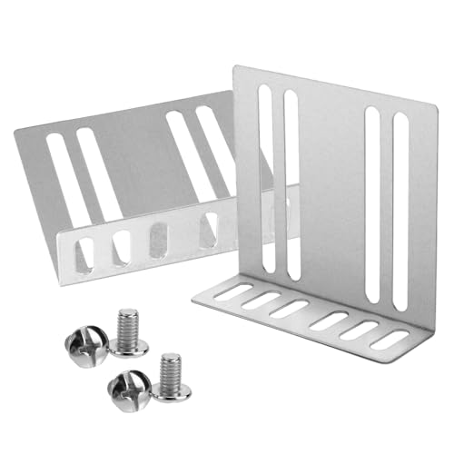Lyreh Kit d’Installation Double DIN, Support Universel Métal Autoradio Cadre de Montage Tableau de Bord avec Vis pour Accessoires Audio Voiture