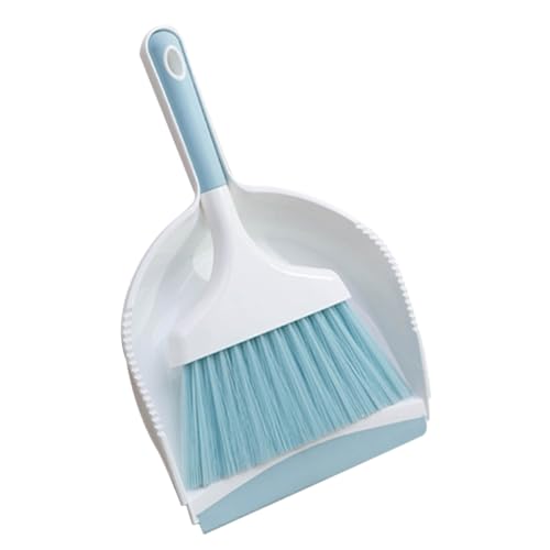 Hoement Set Mini Scopa E Paletta per Tavolo Auto Desktop Controsoffitto Tastiera Pulitore per Prese d'Aria Spazzola per Dettagli Auto Strumento di Pulizia