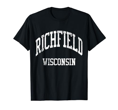 Richfield Wisconsin Retro 70s College Sports Style T-Shirt