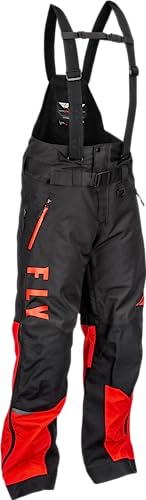 Fly Racing Carbon Snow Bib (Black/Red, Small)