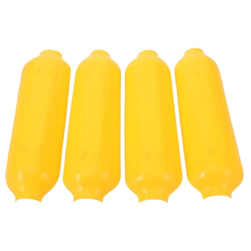 BESTonZON Bandeja para Servir Maíz en Forma de Maíz de Plástico Reutilizable 4 Piezas, Adecuado para Barbacoa y de Mesa