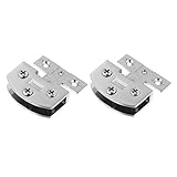 parcloses clipsées Charnière d'armoire - convient au verre de 5 à 8 mm d'épaisseur, avec des billes de positionnement de porte, la porte ne s'ouvrira pas facilement, charnières d'armoires de cuisine